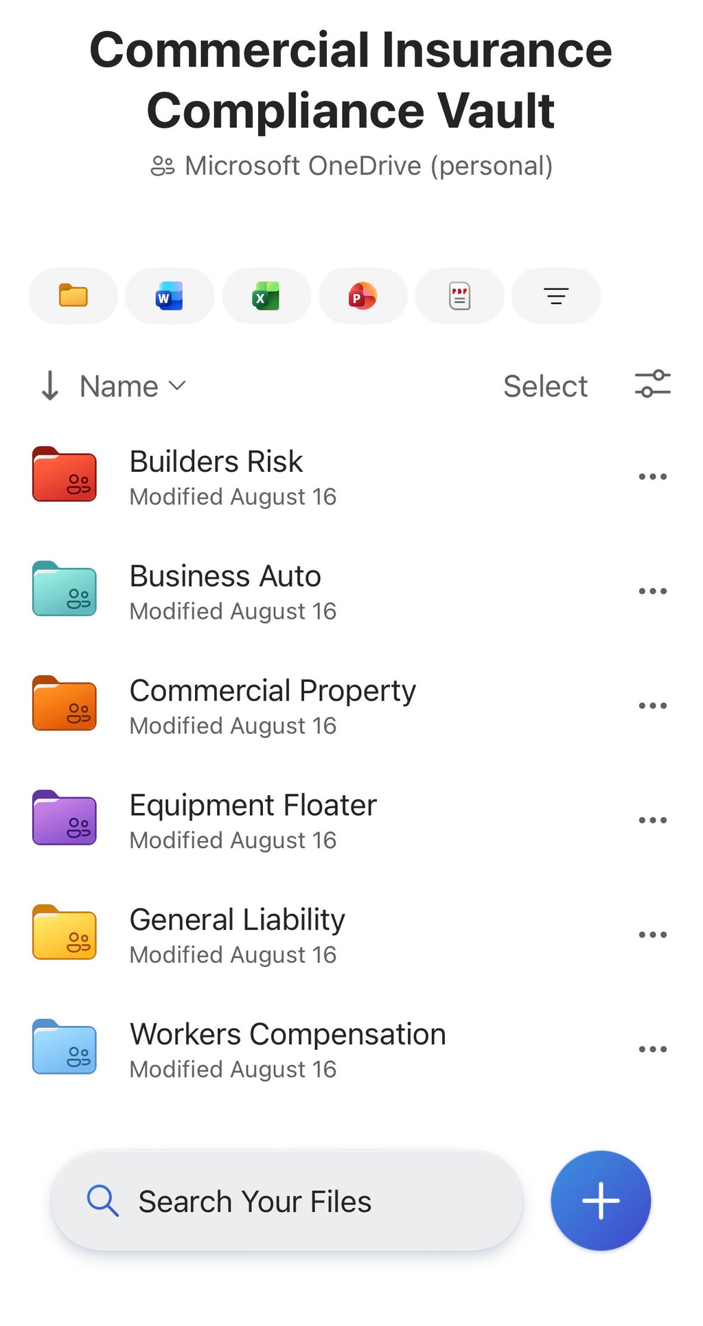 Commercial Insurance Compliance Vault